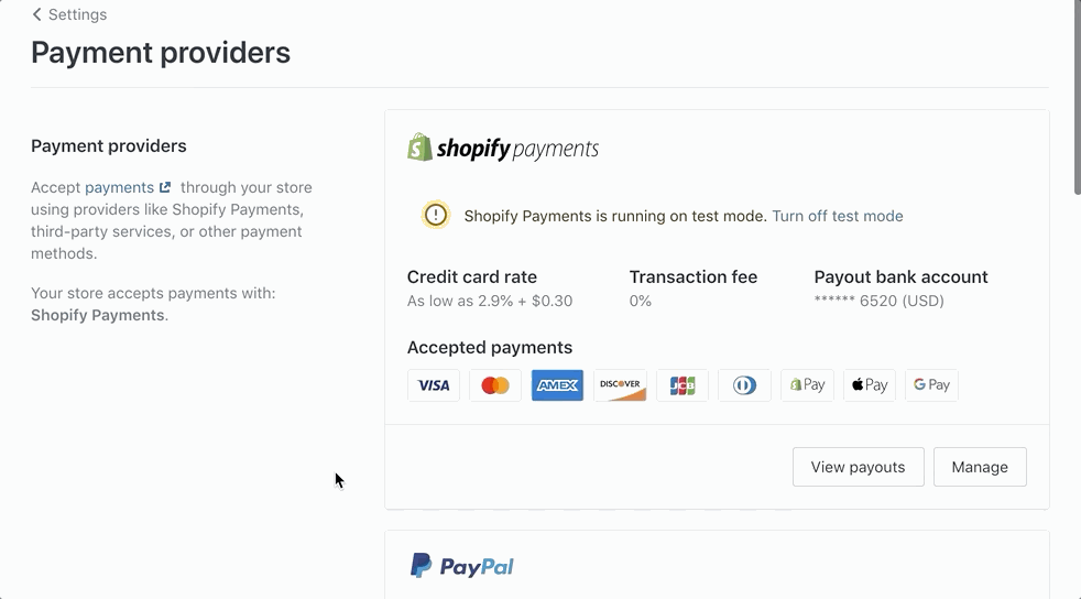 How to Configure Third-Party Payment Providers in Shopify - The Upper Ranks